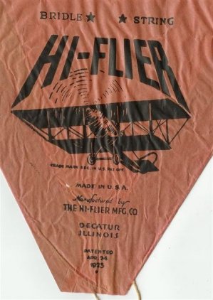 Hi-Flier logo on early bow kite